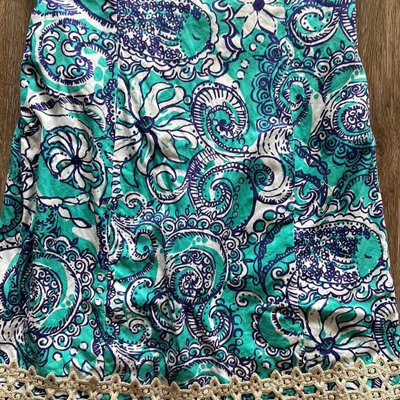 Lilly Pulitzer Blue Paisley Mini Dress - Picture 3 of 8
